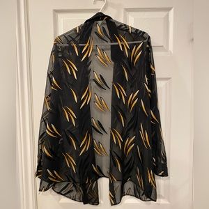 Black Kimono with beautiful pattern